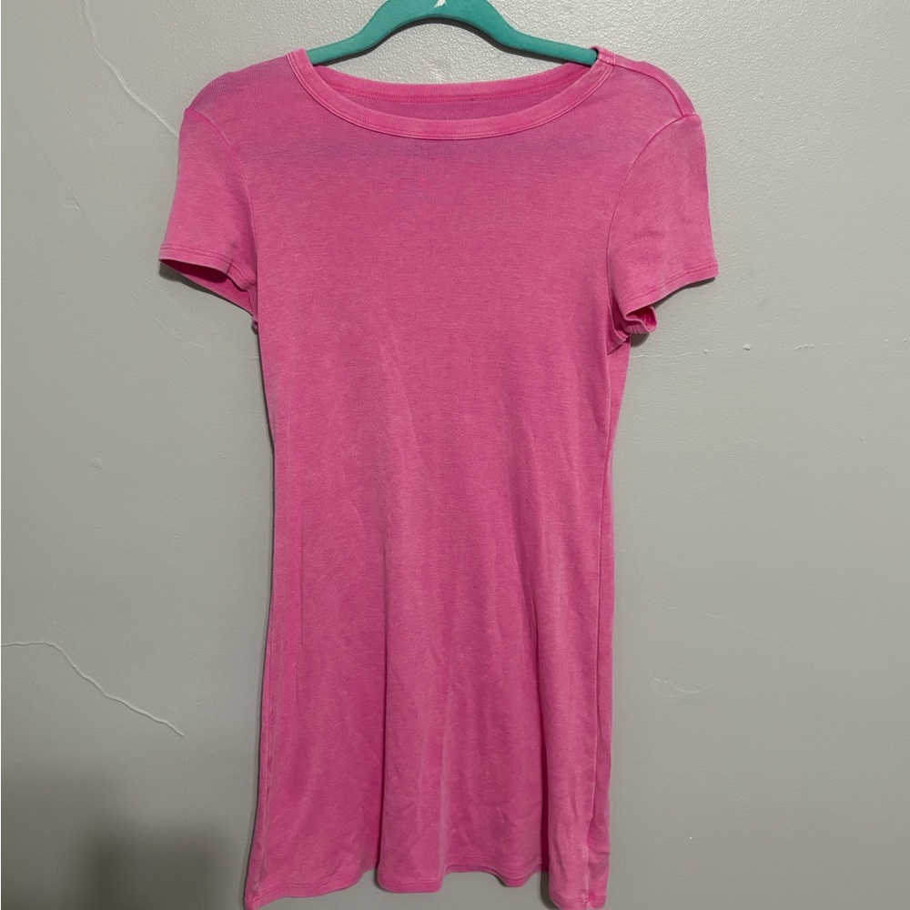 American Eagle Pink Short Sleeve Dress